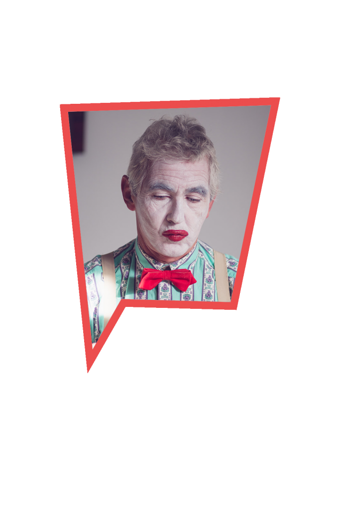 cadre photo de clown